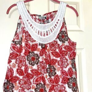 The Loft sleeveless blouse size petite large